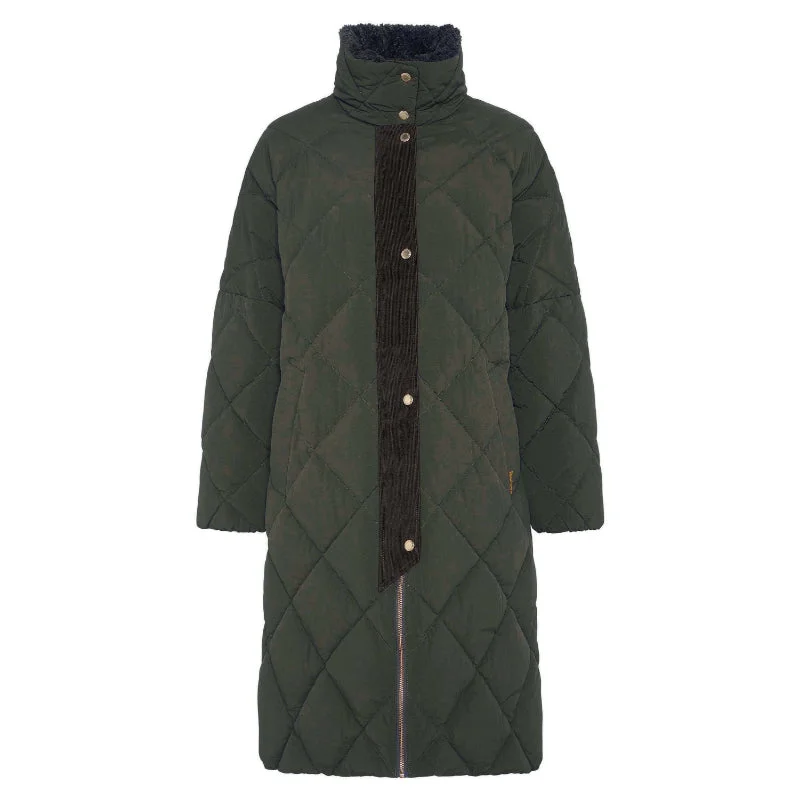 Barbour Bearnie Puffer Ladies Quilt Jacket - Olive/Ancient Chic Winter Coat