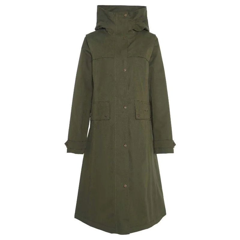 Barbour Redway Waterproof Ladies Jacket - Olive/Classic Puffy Insulated Vest