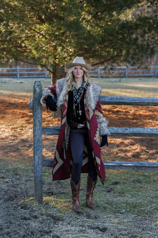 Tasha Polizzi Burgundy Mollie Coat Stylish Bomber Jacket