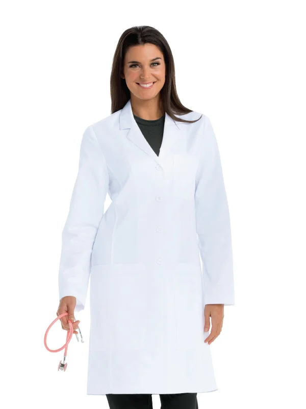 Women's Two-Pocket Princess Seam 35" Morgan Lab Coat Flowy Lightweight Kimono