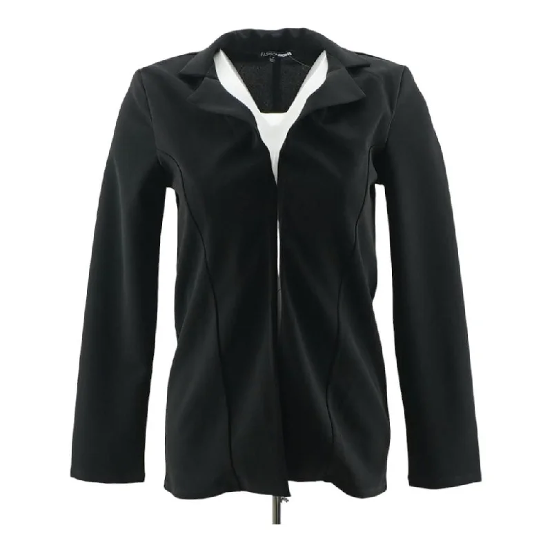 Black Solid Blazer