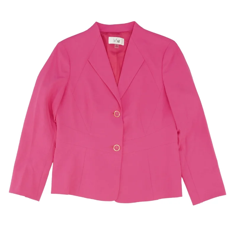 Neon Pink Solid Blazer