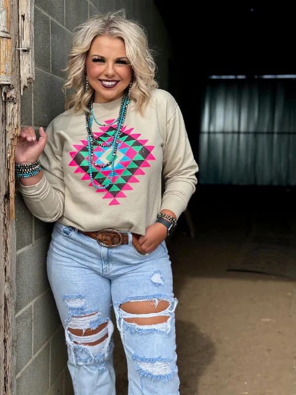 Texas True Threads Ryanne's Neon Aztec Sweatshirt